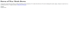 Desktop Screenshot of dow-mods.com