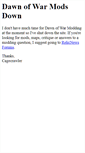 Mobile Screenshot of dow-mods.com
